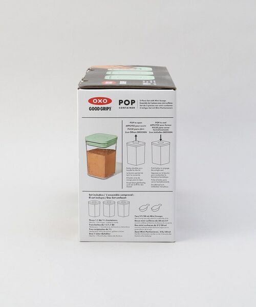 212 KITCHEN STORE / トゥーワントゥーキッチン ストア キッチンツール | ポップコンテナ3ピースセット ピスタチオ ＜OXO オクソー＞ | 詳細12