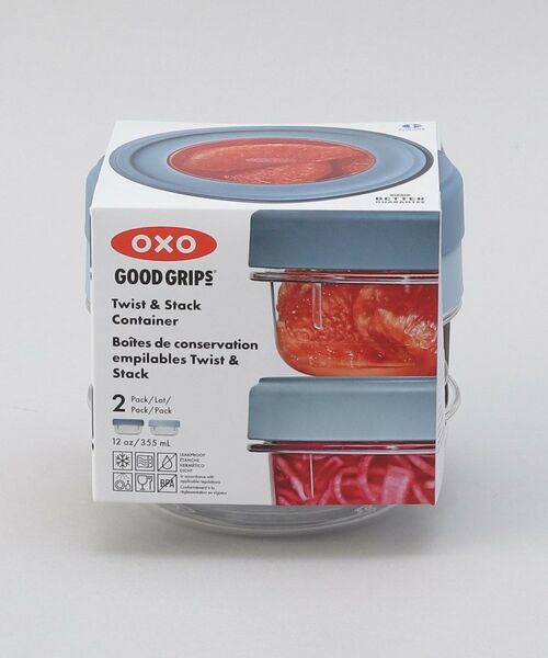 212 KITCHEN STORE / トゥーワントゥーキッチン ストア キッチンツール | ツイスト＆スタックコンテナ 355ml 2ピースセット ＜OXO オクソー＞ | 詳細7