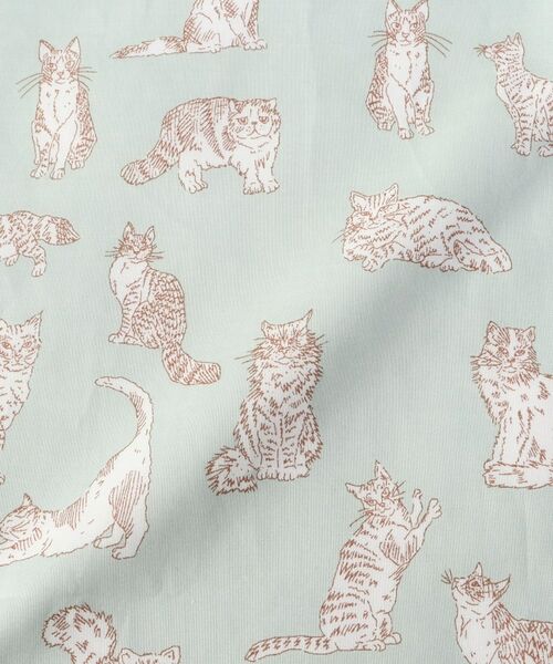 212 KITCHEN STORE / トゥーワントゥーキッチン ストア ハンカチ | ミャオウ ステッチハンドタオル 25×25 MT ＜フローレットロンドン ＞ | 詳細4