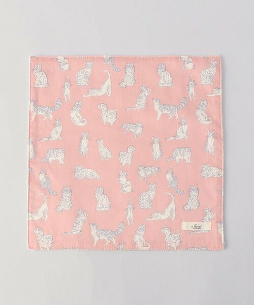 212 KITCHEN STORE / トゥーワントゥーキッチン ストア ハンカチ | ミャオウ ステッチハンドタオル 25×25 PI　 ＜フローレットロンドン ＞ | 詳細1