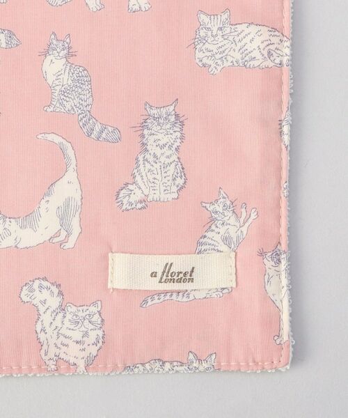 212 KITCHEN STORE / トゥーワントゥーキッチン ストア ハンカチ | ミャオウ ステッチハンドタオル 25×25 PI　 ＜フローレットロンドン ＞ | 詳細3