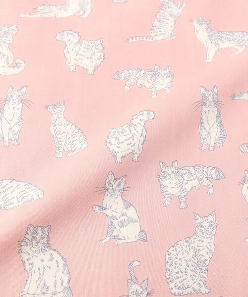 212 KITCHEN STORE / トゥーワントゥーキッチン ストア ハンカチ | ミャオウ ステッチハンドタオル 25×25 PI　 ＜フローレットロンドン ＞ | 詳細4