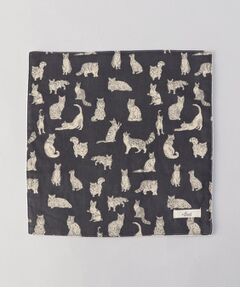 212 KITCHEN STORE / トゥーワントゥーキッチン ストア ハンカチ | ミャオウ ステッチハンドタオル 25×25 GY ＜フローレットロンドン ＞