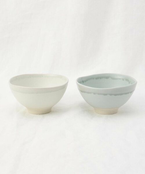 212 KITCHEN STORE / トゥーワントゥーキッチン ストア 食器 | ゆらぎ茶碗 ペア WH×GY | 詳細1