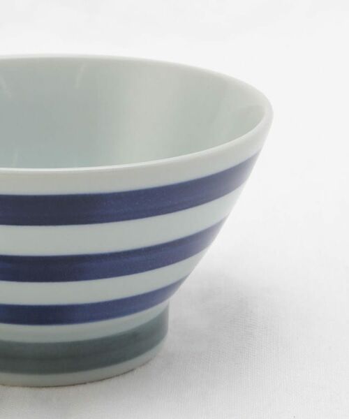 212 KITCHEN STORE / トゥーワントゥーキッチン ストア 食器 | 波佐見 くらわんか碗青ボーダー 手ぬぐい付 | 詳細5