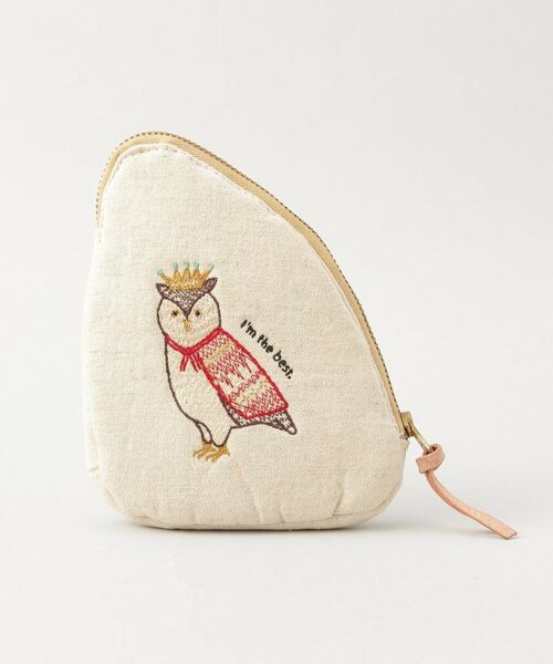 212 KITCHEN STORE / トゥーワントゥーキッチン ストア ポーチ | コットンリネン刺繍ポーチ フクロウ | 詳細1