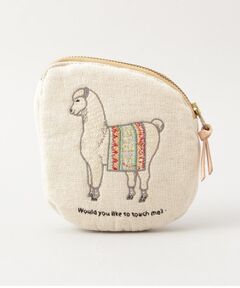 212 KITCHEN STORE / トゥーワントゥーキッチン ストア ポーチ | コットンリネン刺繍ポーチ アルパカ