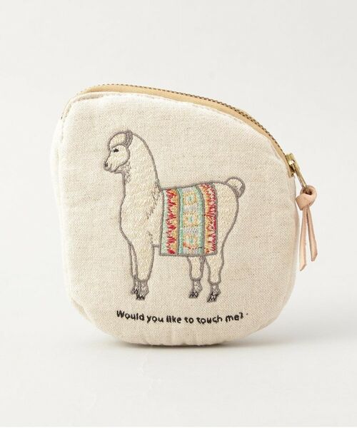 212 KITCHEN STORE / トゥーワントゥーキッチン ストア ポーチ | コットンリネン刺繍ポーチ アルパカ（その他）