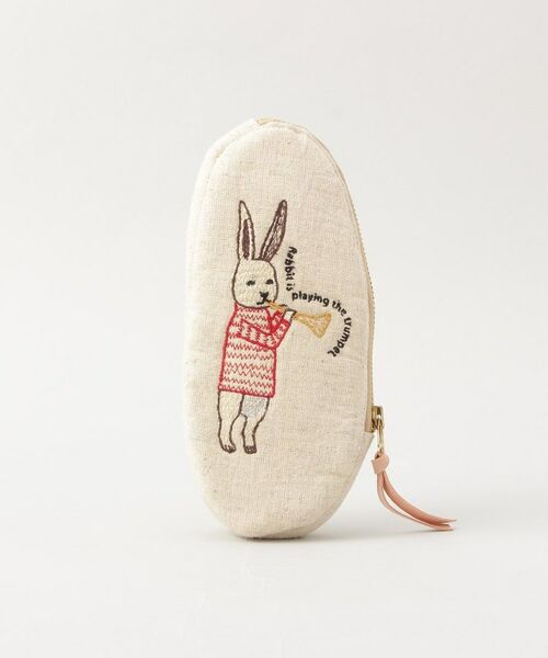 212 KITCHEN STORE / トゥーワントゥーキッチン ストア ポーチ | コットンリネン刺繍ポーチ ウサギ | 詳細1