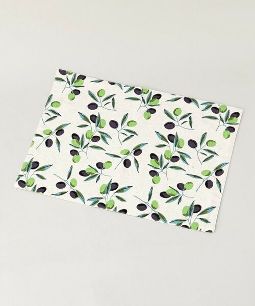 212 KITCHEN STORE / トゥーワントゥーキッチン ストア インテリア・生活雑貨・ホビー・ステーショナリー | オリーブボーダーランチマット NT | 詳細1