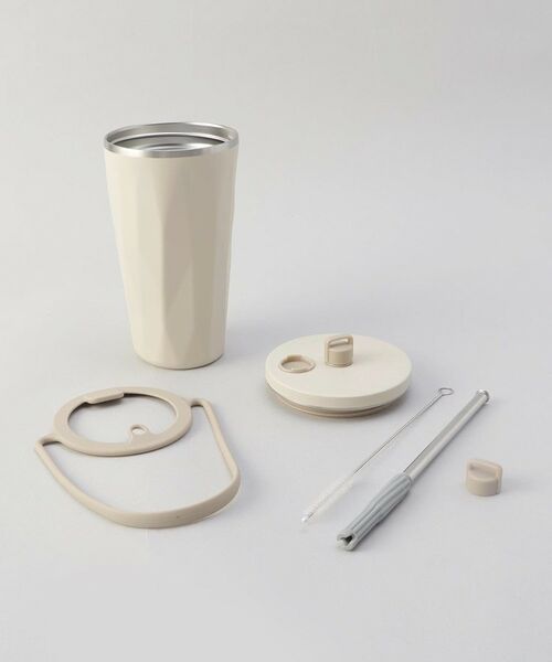212 KITCHEN STORE / トゥーワントゥーキッチン ストア インテリア・生活雑貨・ホビー・ステーショナリー | ストロー付2wayタンブラー570ml アイボリー | 詳細8