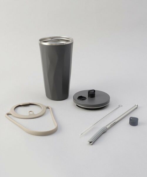 212 KITCHEN STORE / トゥーワントゥーキッチン ストア インテリア・生活雑貨・ホビー・ステーショナリー | ストロー付2wayタンブラー570ml チャコール | 詳細8