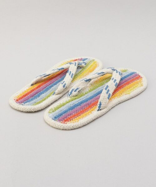 212 KITCHEN STORE / トゥーワントゥーキッチン ストア インナー・ルームウェア | コットンサンダル レインボー L | 詳細3