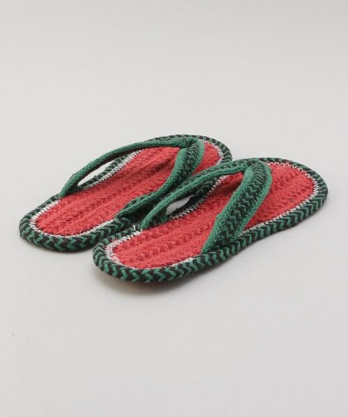 212 KITCHEN STORE / トゥーワントゥーキッチン ストア インナー・ルームウェア | コットンサンダル スイカ M RD | 詳細3