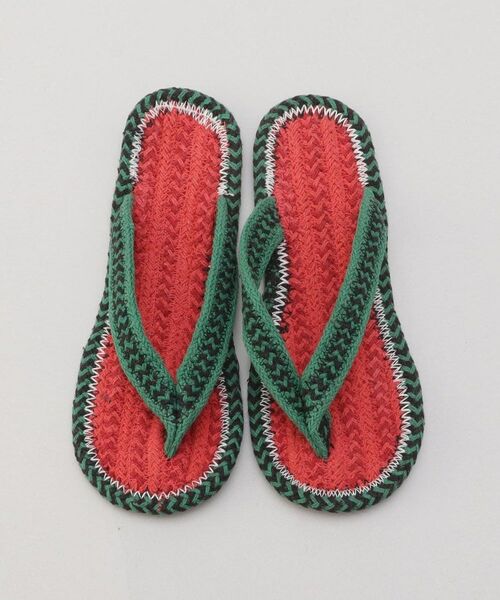 212 KITCHEN STORE / トゥーワントゥーキッチン ストア インナー・ルームウェア | コットンサンダル スイカ M RD | 詳細4