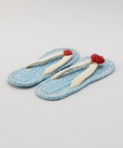 212 KITCHEN STORE / トゥーワントゥーキッチン ストア インナー・ルームウェア | コットンサンダル クリームソーダ M BL | 詳細3