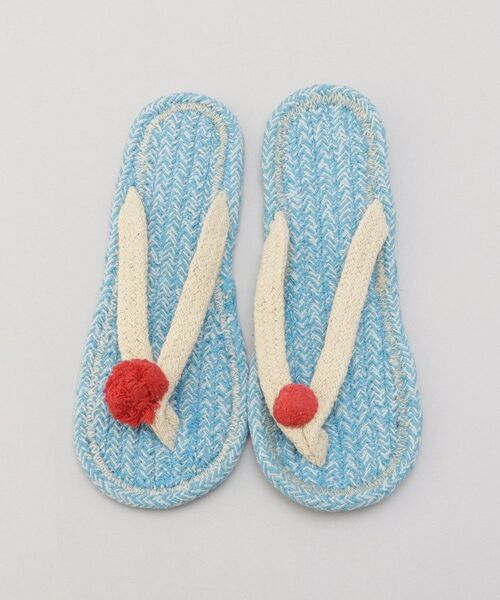 212 KITCHEN STORE / トゥーワントゥーキッチン ストア インナー・ルームウェア | コットンサンダル クリームソーダ M BL | 詳細4