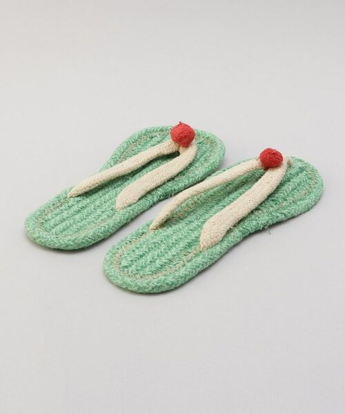 212 KITCHEN STORE / トゥーワントゥーキッチン ストア インナー・ルームウェア | コットンサンダル クリームソーダ M GR | 詳細3