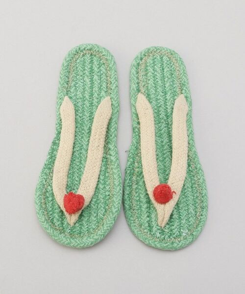 212 KITCHEN STORE / トゥーワントゥーキッチン ストア インナー・ルームウェア | コットンサンダル クリームソーダ M GR | 詳細4