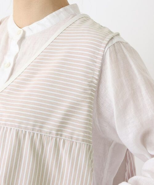 212 KITCHEN STORE / トゥーワントゥーキッチン ストア インテリア・生活雑貨・ホビー・ステーショナリー | ペンシルストライプ Vネックベストエプロン BE | 詳細6