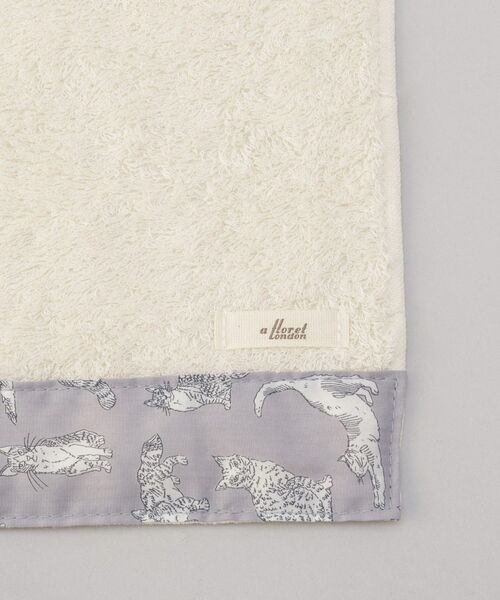 212 KITCHEN STORE / トゥーワントゥーキッチン ストア ハンカチ | ミャオウ ソフトハンドタオル LGY ＜フローレットロンドン ＞ | 詳細3