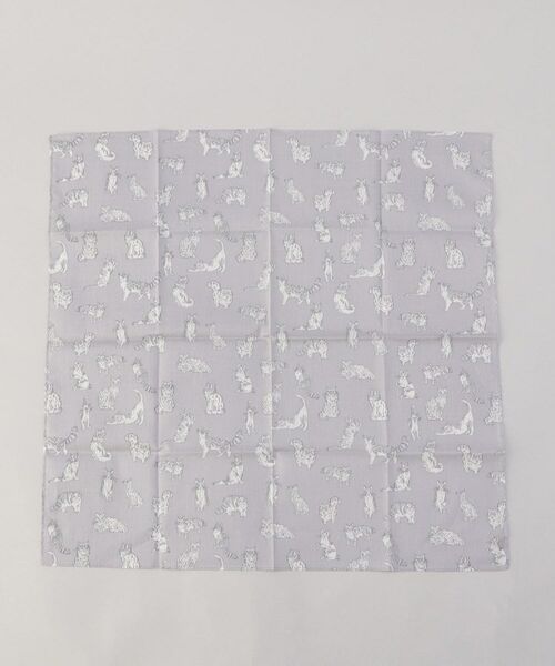 212 KITCHEN STORE / トゥーワントゥーキッチン ストア ハンカチ | ミャオウ クロス02 LGY ＜フローレットロンドン ＞ | 詳細1
