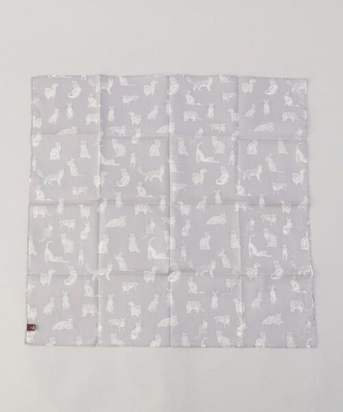 212 KITCHEN STORE / トゥーワントゥーキッチン ストア ハンカチ | ミャオウ クロス02 LGY ＜フローレットロンドン ＞ | 詳細2
