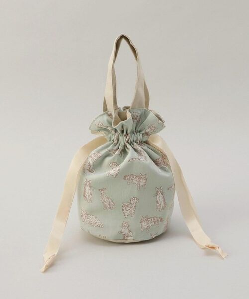 212 KITCHEN STORE / トゥーワントゥーキッチン ストア ポーチ | ミャオウ 巾着ポーチ MT ＜フローレットロンドン ＞ | 詳細1