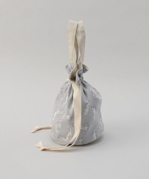 212 KITCHEN STORE / トゥーワントゥーキッチン ストア ポーチ | ミャオウ 巾着ポーチ LGY ＜フローレットロンドン ＞ | 詳細2