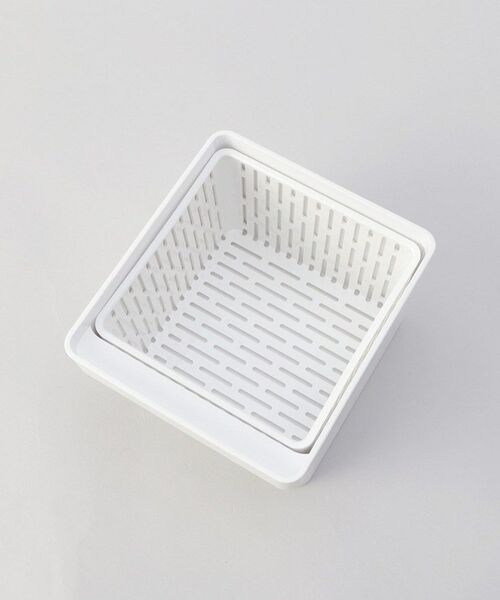 212 KITCHEN STORE / トゥーワントゥーキッチン ストア キッチンツール | 電子レンジ・食洗機対応 ザル付き保存容器 WH 山崎実業 ＜tower タワー＞ | 詳細3