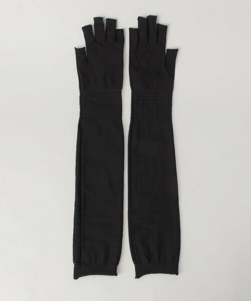 212 KITCHEN STORE / トゥーワントゥーキッチン ストア その他小物 | 内側シルク混5本指アームカバー ロング 鉄黒 ＜絹屋＞ | 詳細2