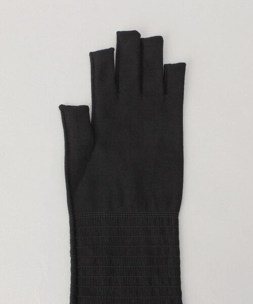 212 KITCHEN STORE / トゥーワントゥーキッチン ストア その他小物 | 内側シルク混5本指アームカバー ロング 鉄黒 ＜絹屋＞ | 詳細3
