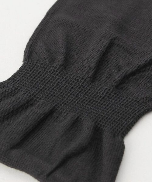 212 KITCHEN STORE / トゥーワントゥーキッチン ストア その他小物 | 内側シルク混5本指アームカバーショート丈 鉄黒 ＜絹屋＞ | 詳細4