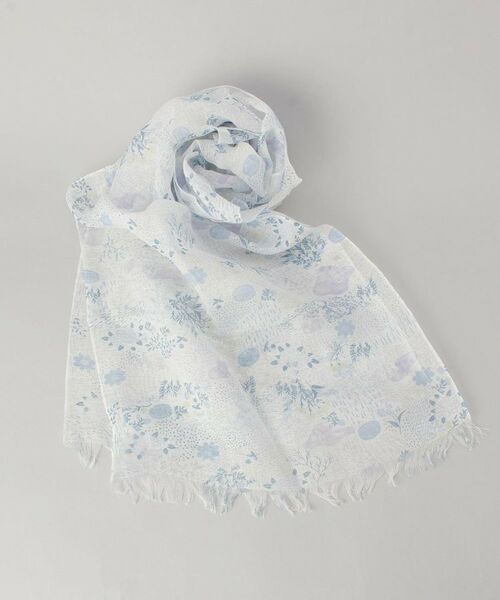 212 KITCHEN STORE / トゥーワントゥーキッチン ストア マフラー・ショール・スヌード・ストール | チクチクしない麻ストールフラワーガーデン BL ＜絹屋＞ | 詳細1