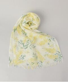 212 KITCHEN STORE / トゥーワントゥーキッチン ストア マフラー・ショール・スヌード・ストール | チクチクしない麻ストールミモザのブーケ YE ＜絹屋＞