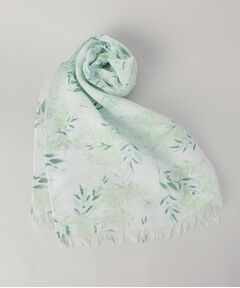 212 KITCHEN STORE / トゥーワントゥーキッチン ストア マフラー・ショール・スヌード・ストール | チクチクしない麻ストールミモザのブーケ GR ＜絹屋＞