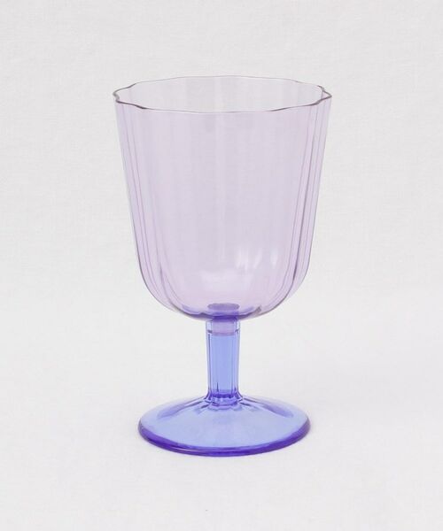 212 KITCHEN STORE / トゥーワントゥーキッチン ストア インテリア・生活雑貨・ホビー・ステーショナリー | シンプルスカロップ ゴブレット 500ml パープルブルー ＜ABODE アボード＞ | 詳細1