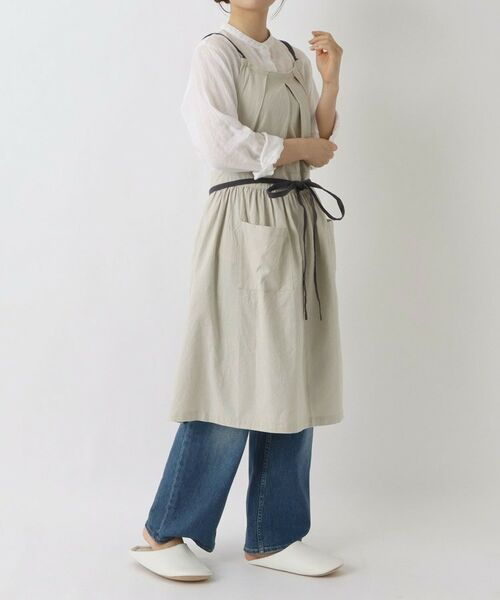 212 KITCHEN STORE / トゥーワントゥーキッチン ストア インテリア・生活雑貨・ホビー・ステーショナリー | エプロン 綿麻ギャザーファム LGY | 詳細10
