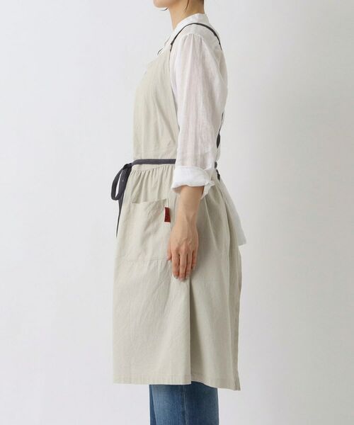 212 KITCHEN STORE / トゥーワントゥーキッチン ストア インテリア・生活雑貨・ホビー・ステーショナリー | エプロン 綿麻ギャザーファム LGY | 詳細2