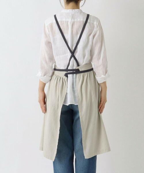 212 KITCHEN STORE / トゥーワントゥーキッチン ストア インテリア・生活雑貨・ホビー・ステーショナリー | エプロン 綿麻ギャザーファム LGY | 詳細3