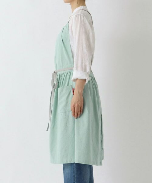 212 KITCHEN STORE / トゥーワントゥーキッチン ストア インテリア・生活雑貨・ホビー・ステーショナリー | エプロン 綿麻ギャザーファム BL | 詳細2