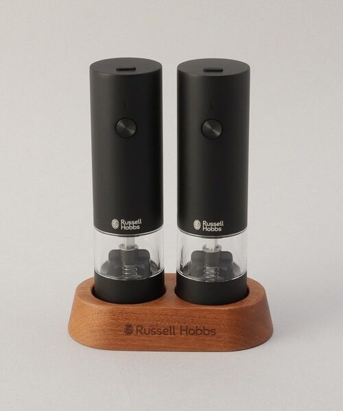 212 KITCHEN STORE/トゥーワントゥーキッチン ストア 充電式ミル ソルト＆ペッパーミニ BK 2本セット ＜Russell Hobbs ラッセルホブス＞ その他 00(FREE)
