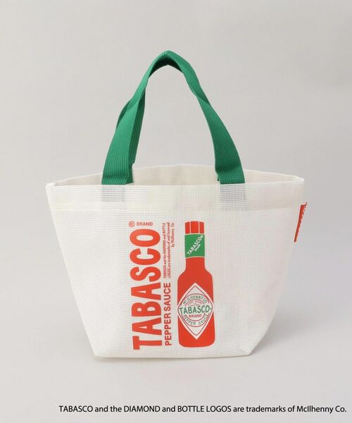212 KITCHEN STORE / トゥーワントゥーキッチン ストア バッグ | 保冷ポーチ付きメッシュトート S WH ＜TABASCO(R) タバスコ＞ | 詳細2