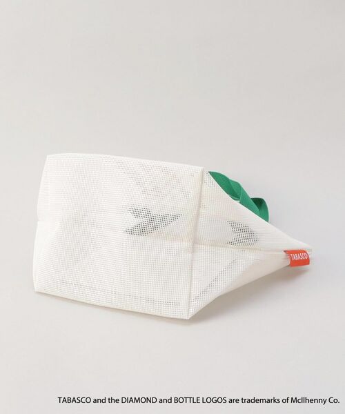 212 KITCHEN STORE / トゥーワントゥーキッチン ストア バッグ | 保冷ポーチ付きメッシュトート S WH ＜TABASCO(R) タバスコ＞ | 詳細5