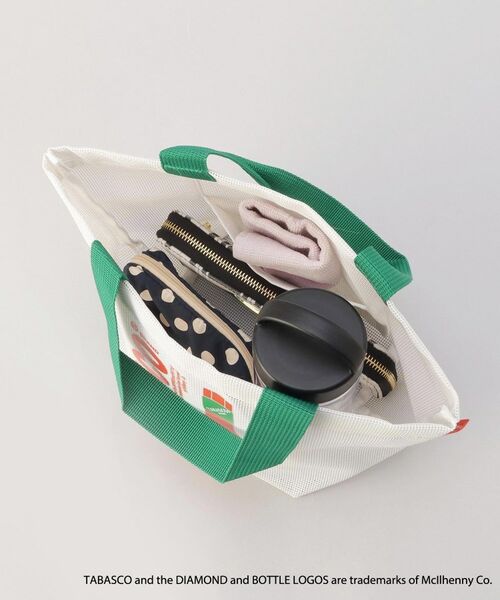 212 KITCHEN STORE / トゥーワントゥーキッチン ストア バッグ | 保冷ポーチ付きメッシュトート S WH ＜TABASCO(R) タバスコ＞ | 詳細7