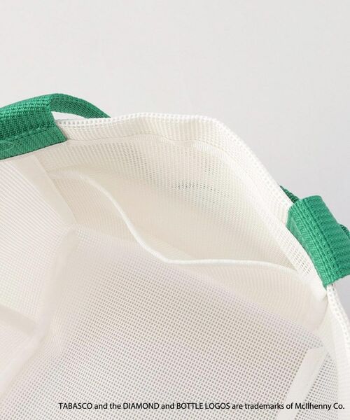 212 KITCHEN STORE / トゥーワントゥーキッチン ストア バッグ | 保冷ポーチ付きメッシュトート S WH ＜TABASCO(R) タバスコ＞ | 詳細8