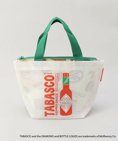 212 KITCHEN STORE / トゥーワントゥーキッチン ストア バッグ | 保冷ポーチ付きメッシュトート S WH ＜TABASCO(R) タバスコ＞ | 詳細9