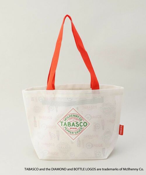 212 KITCHEN STORE / トゥーワントゥーキッチン ストア バッグ | 保冷ポーチ付きメッシュトートL WH ＜TABASCO(R) タバスコ＞ | 詳細8