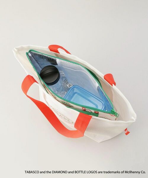 212 KITCHEN STORE / トゥーワントゥーキッチン ストア バッグ | 保冷ポーチ付きメッシュトートL WH ＜TABASCO(R) タバスコ＞ | 詳細9