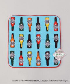 212 KITCHEN STORE / トゥーワントゥーキッチン ストア ハンカチ | ワッペン付きミニタオル BL ＜TABASCO(R) タバスコ＞